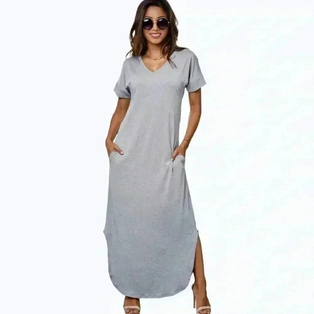 โStormyโ Maxi Dress with Side Slits